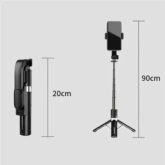 JMARY KT-219 Telescopic Selfie Stick Tripod Stand Cell Phone Clip Rotation Design Remote Shutter